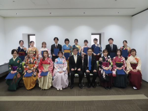 副専攻「防災リーダー教育プログラム」修了証授与式が行われました